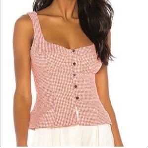 Mara Hoffman Lola Houndstooth Top